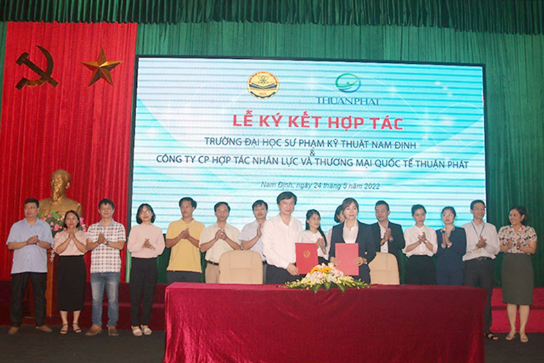 Đại học Sư phạm Kỹ thuật Nam Định ký kết hợp tác với Công ty Thuận Phát: Mở rộng cơ hội việc làm và du học quốc tế cho sinh viên