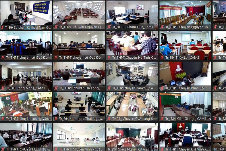 Đội tuyển sinh viên Trường Đại học Sư phạm Kỹ thuật Nam Định dự thi Olympic Toán học toàn quốc năm 2022