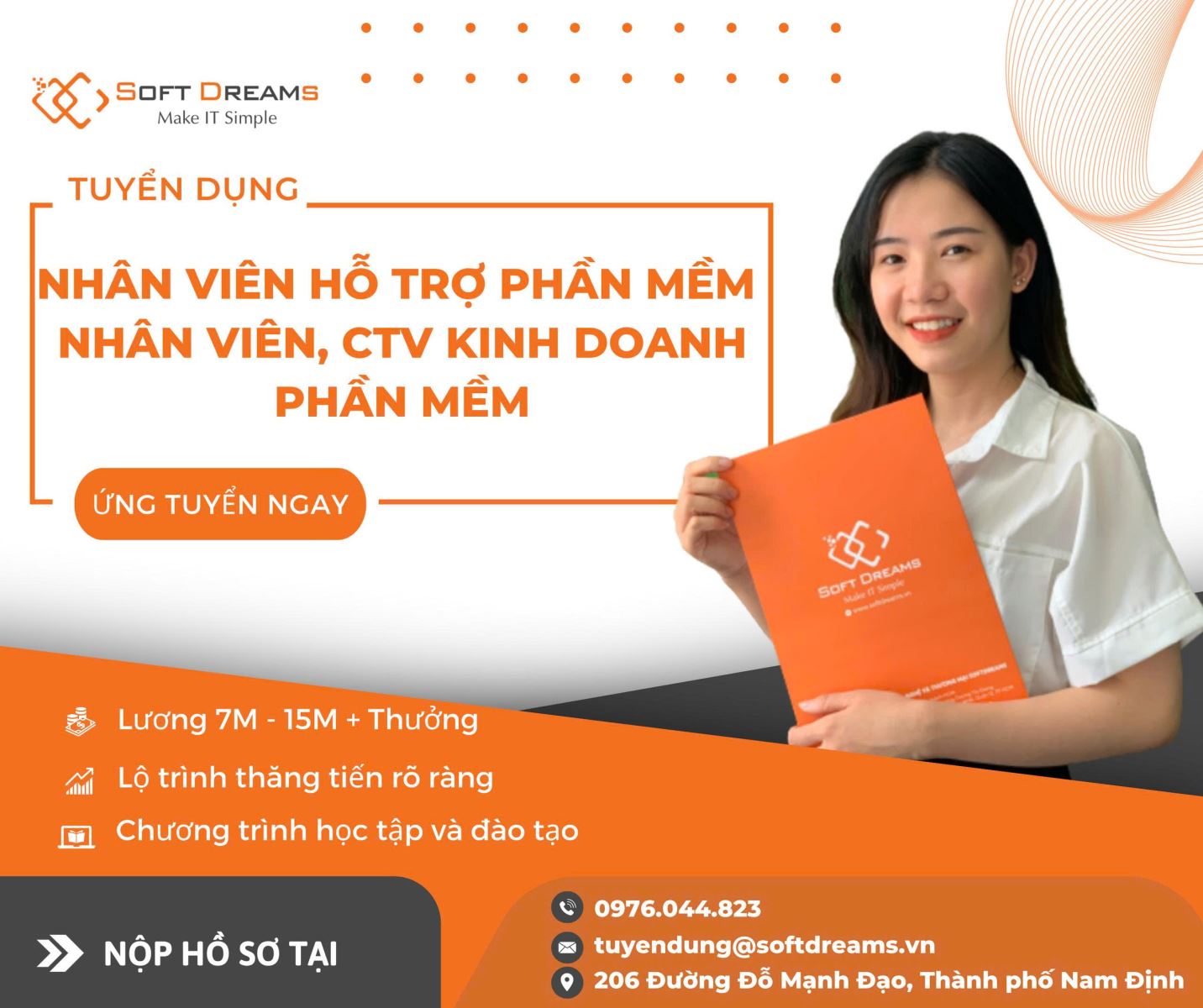 Thông báo tuyển dụng từ Soft Dreams